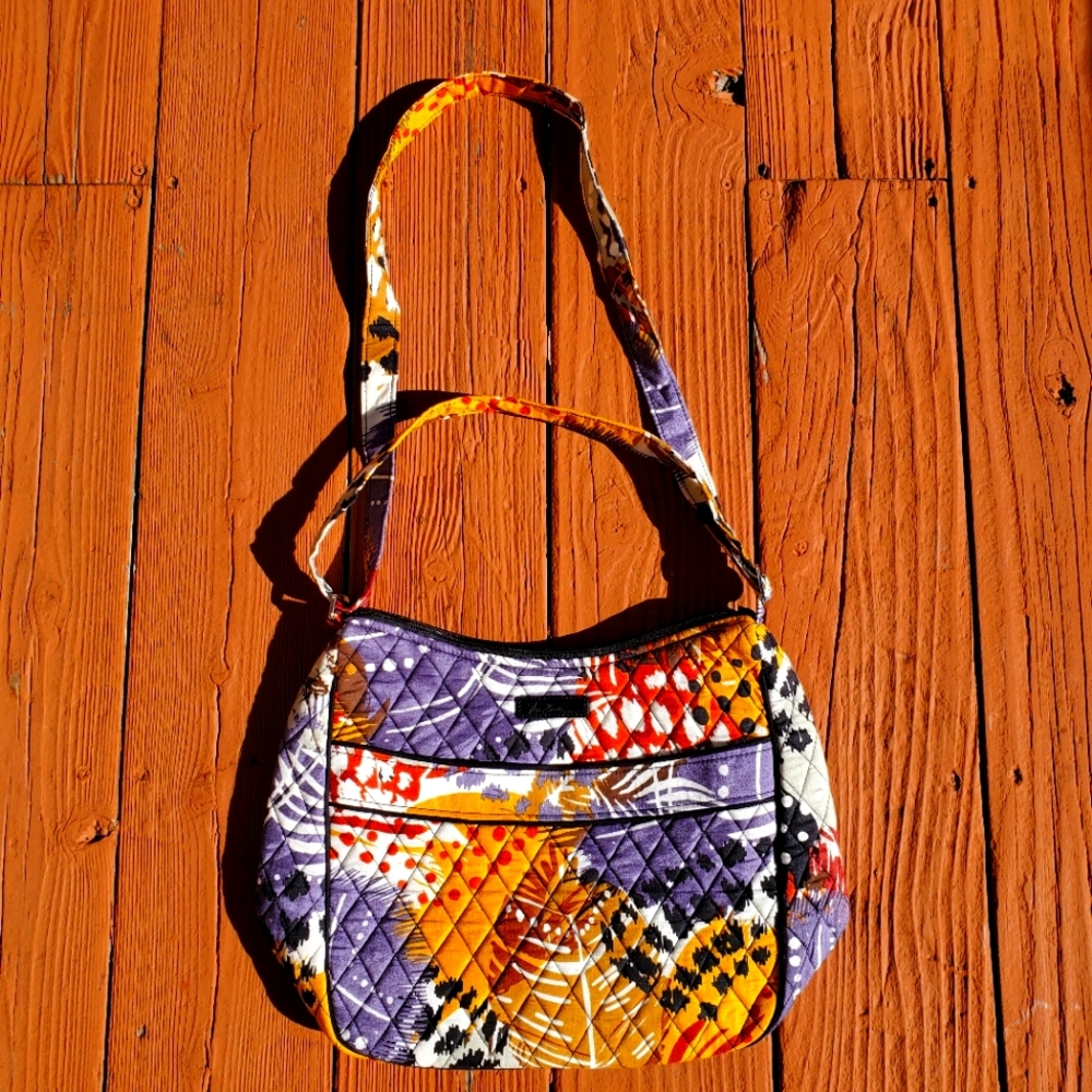 Vera Bradley Painted Feathers Carryall Crossbody